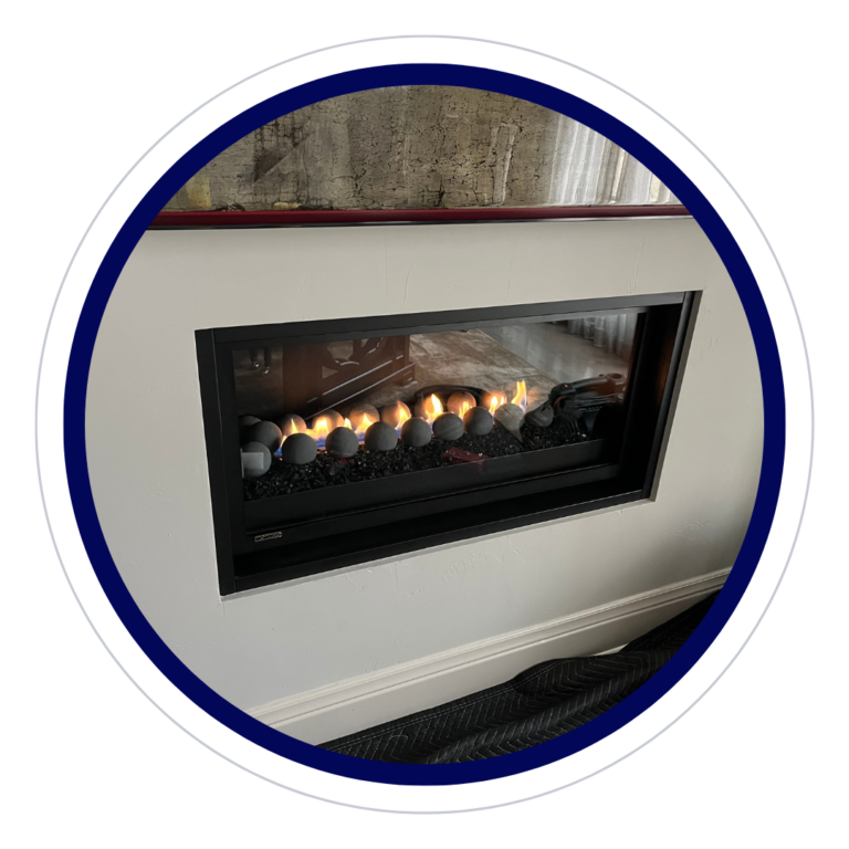 Well-maintained fireplace restored for safe and efficient use